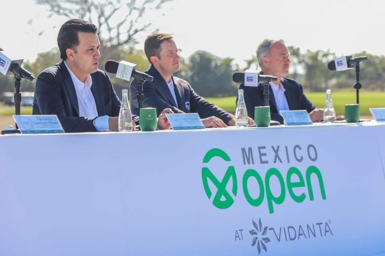 Organizadores y empresarios arrancando el México Open At Vidanta