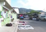 Puestos de tianguis en calle