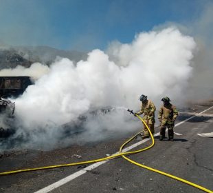 Tráiler se incendió