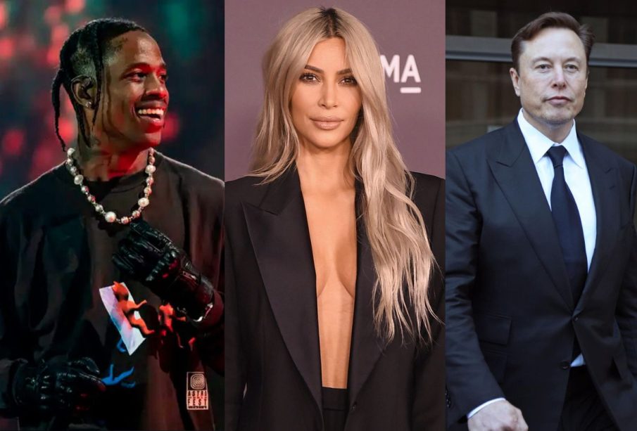 Travis Scott, Kim Kardashian y Elon Musk