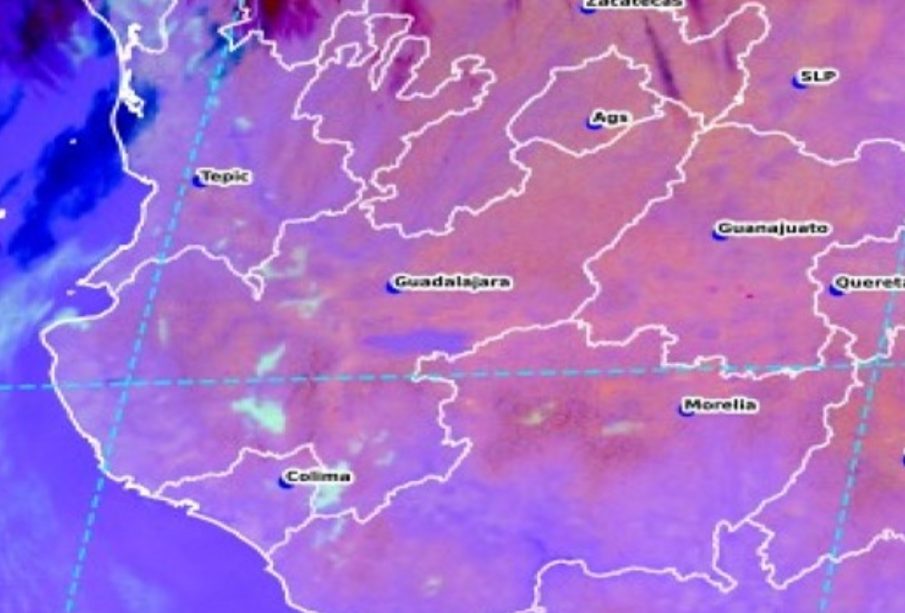 Mapa del clima en Jalisco