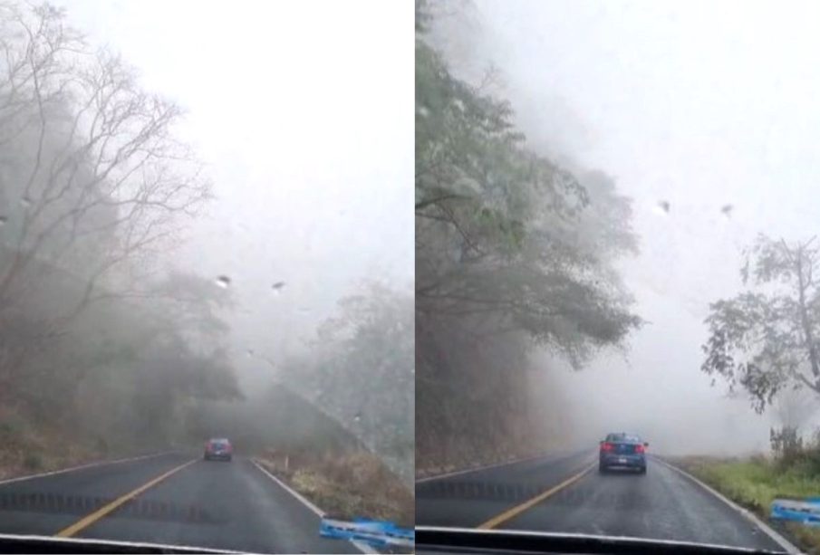 Neblina en la carretera federal 200 Tepic-Vallarta