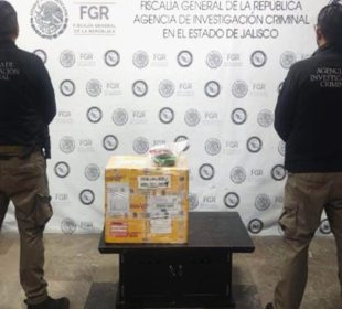 Droga asegurada por elementos de la FGR