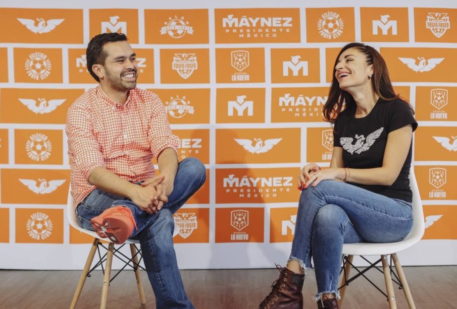 Jorge Álvarez Máynez y Laura Ballesteros