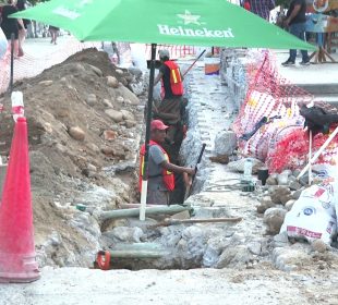 Malecón con obras irregulares