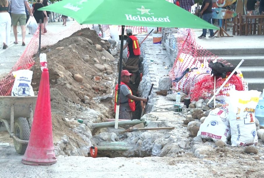 Malecón con obras irregulares