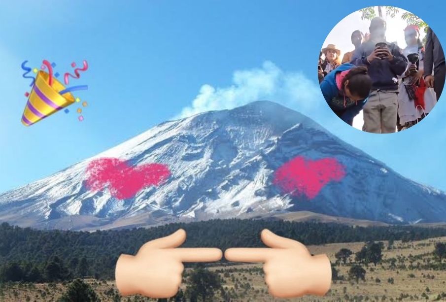 ¡Feliz cumpleaños, "Don Goyo"! Instalan ofrenda al Popocatépetl como celebración (VIDEO)