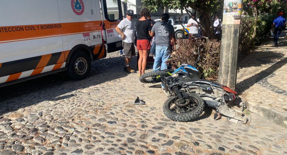 Accidentes de motos sin control en Puerto Vallarta, 728 accidentes el año pasado