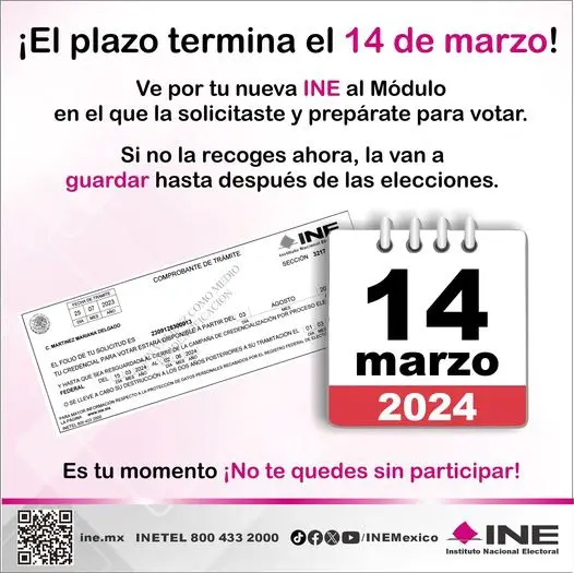 Aviso del INE