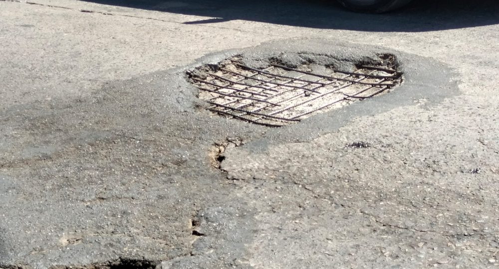 Bache en plena avenida