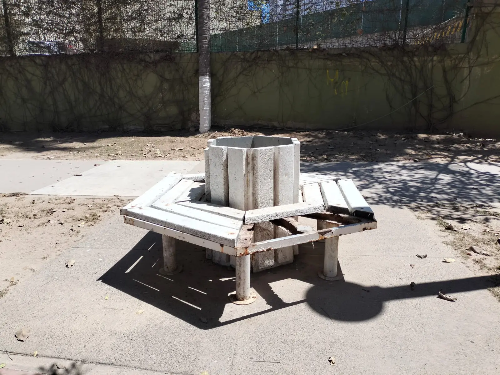 Banca rota en parque