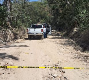 Camino acordonado por hallazgo de cuerpo