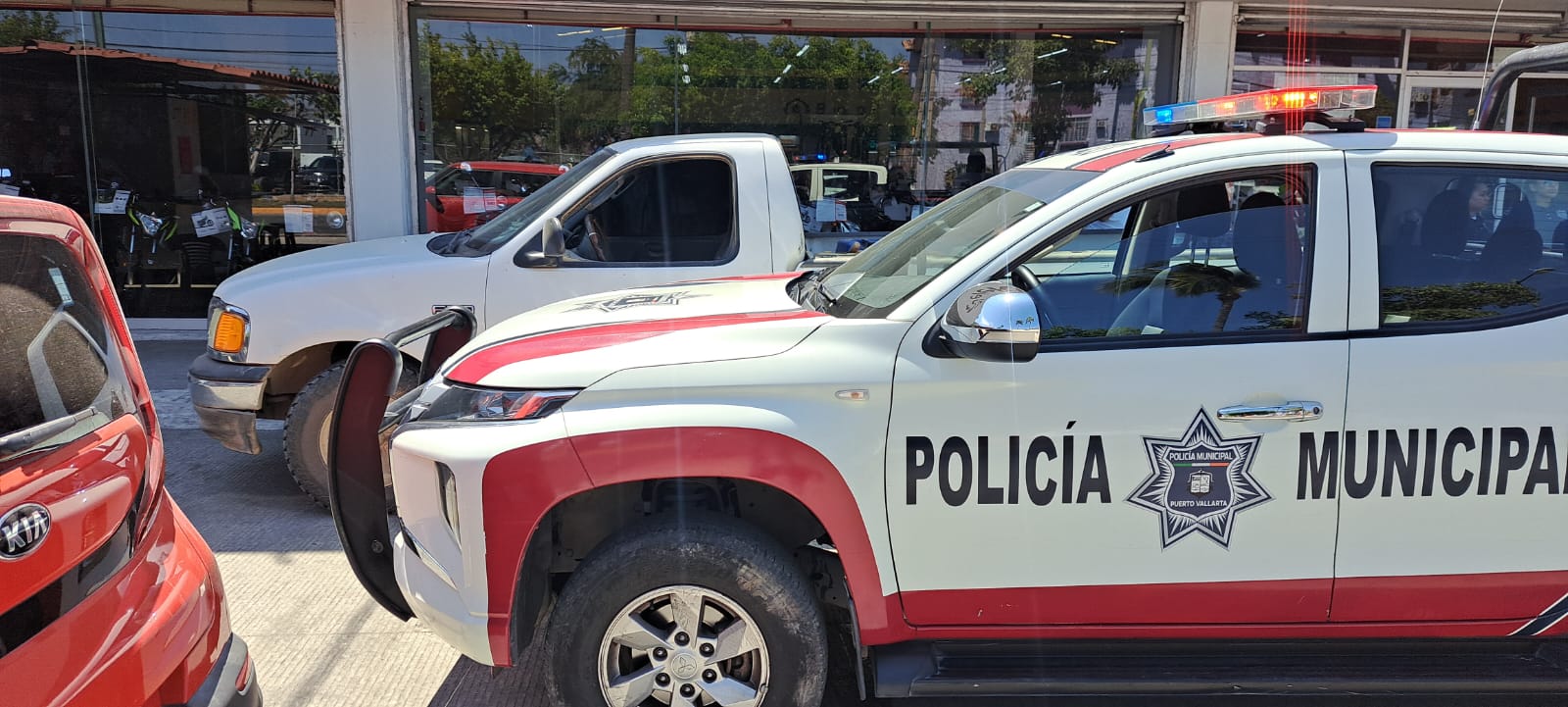 Camioneta de la policía municipal