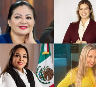 Guadalupe Guerrero Carvajal, Yésica Zatarain, Magdalena Moreno y Maribel Bárcena