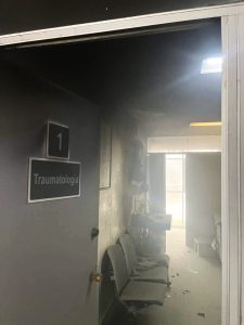 Incendio en área de traumatología en IMSS