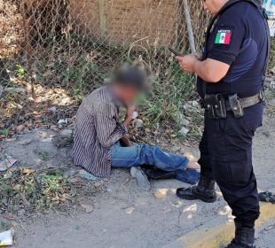 Indigente atropellado en El Pitillal