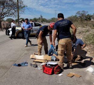 Motociclista atropelló a peatón en la avenida Federación