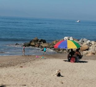 Personas en la playa