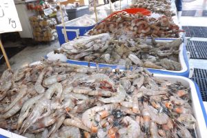 Pescados y mariscos frescos en cuaresma