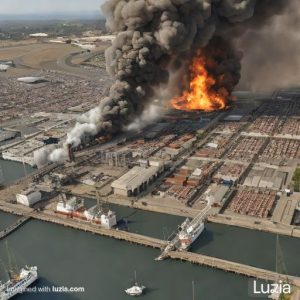 Así se vería Puerto Vallarta con un incendio forestal masivo: IA