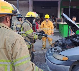 Se incendió un auto en El Pitillal