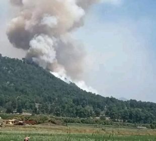 Tres personas murieron en incendio forestal en Estado de México