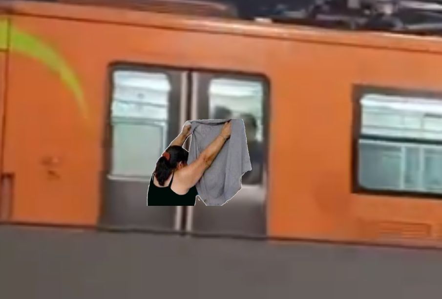 Cachan a pareja teniendo relaciones sexuales en el último vagón del Metro CDMX (VIDEO)