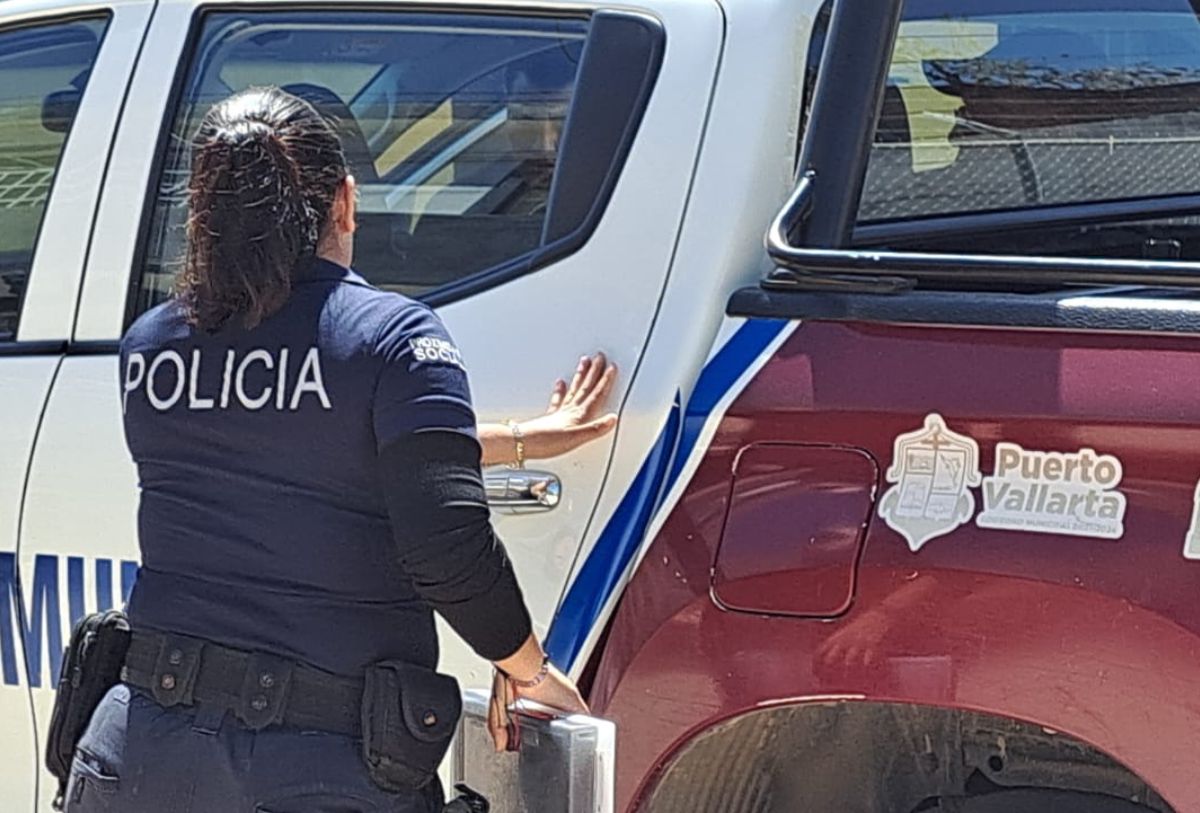 Unidad de la policía municipal en El Progreso