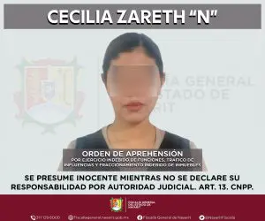 Vinculan a proceso a Cecilia Zareth “N”; dictan seis meses en prisión preventiva