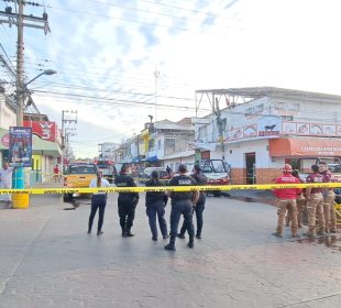 Zona acordonada por amenaza de suicidio