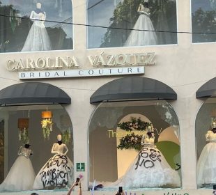 Vestidos de novia afectados.