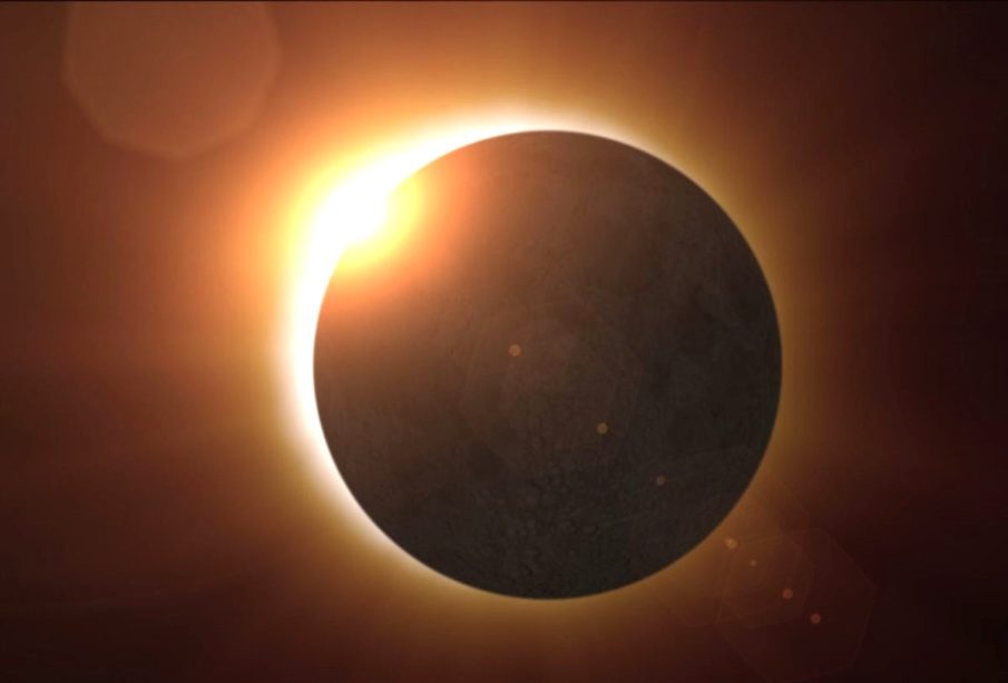 Eclipse Solar visto desde la tierra