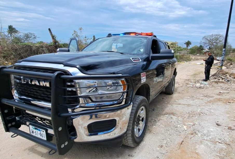 Patrulla de Policía Estatal en Ixtapa