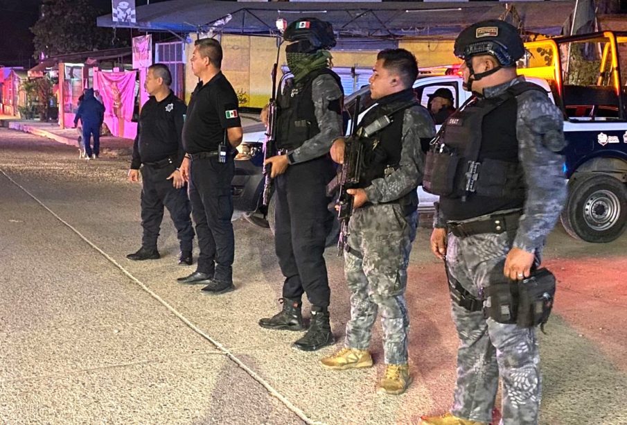 Policías y militares en Vallarta