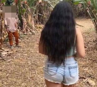 Grabación de video sexual en parque público