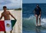 Heriberto Torres representando a México en competencia de surf