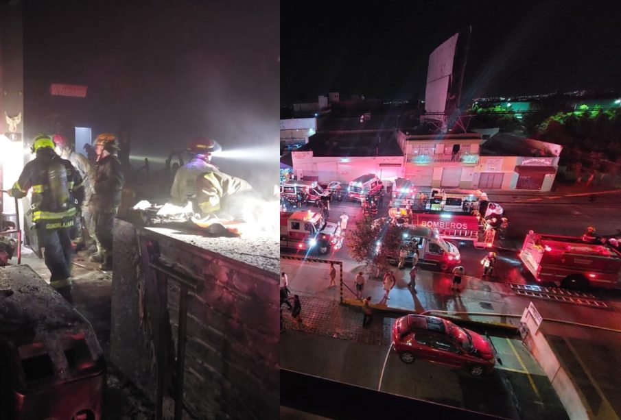 Incendio gimnasio Guadalajara