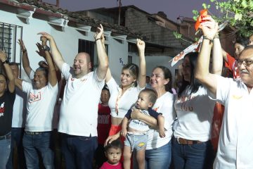 Mochilas en evento