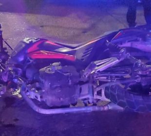 Motociclista herido tras chocar con unidad de la Guardia Nacional