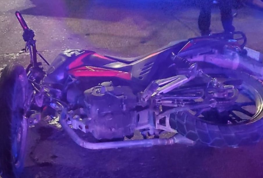 Motociclista herido tras chocar con unidad de la Guardia Nacional