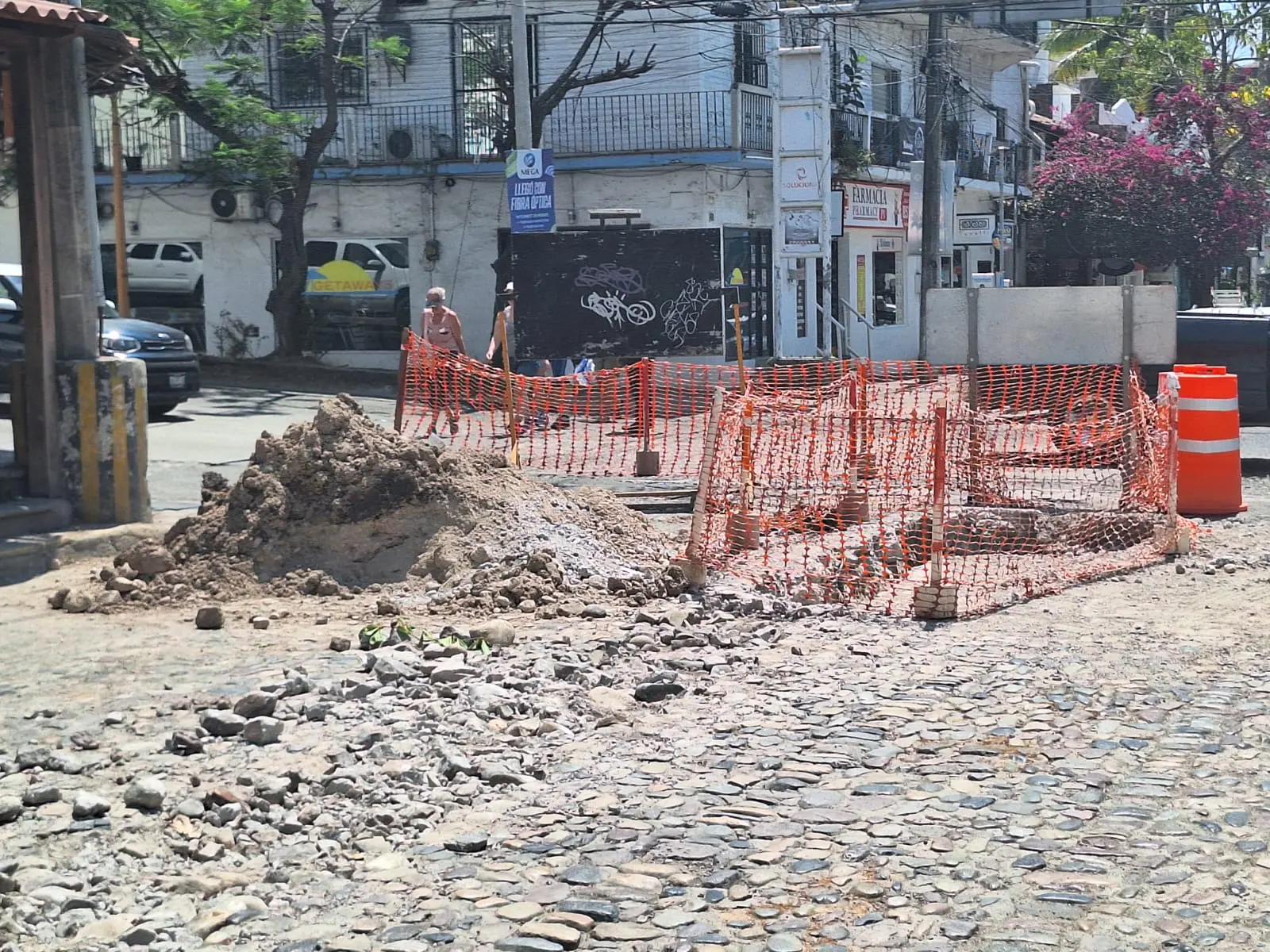 Obra de pavimentación