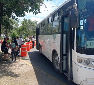 Parada de camión provicional por obras