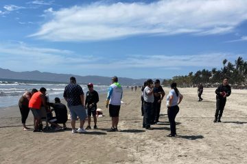 Personas en playa