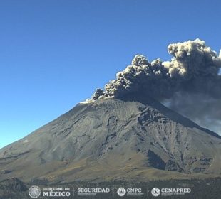 Reciente actividad volcán Popocatépetl 185 personas atendidas