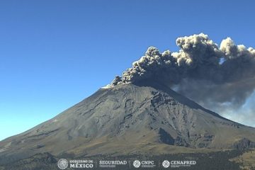 Reciente actividad volcán Popocatépetl 185 personas atendidas