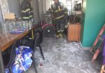 Restaurante de sushi incendiándose