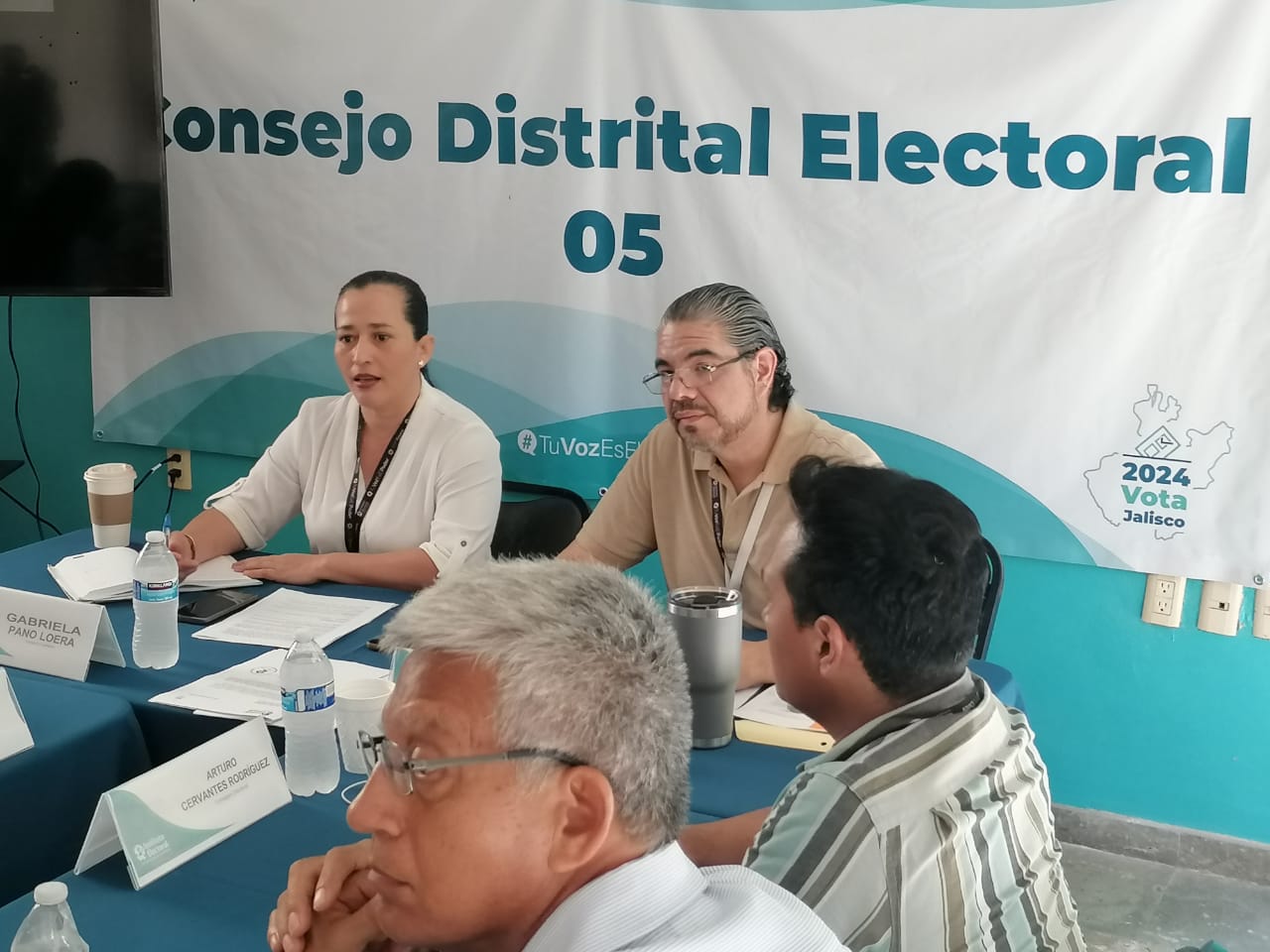 Reunión del Consejo Distrital 5 del Instituto Electoral