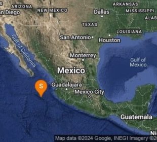 Sismo de Magnitud 4 sacude al Suroeste de Puerto Vallarta