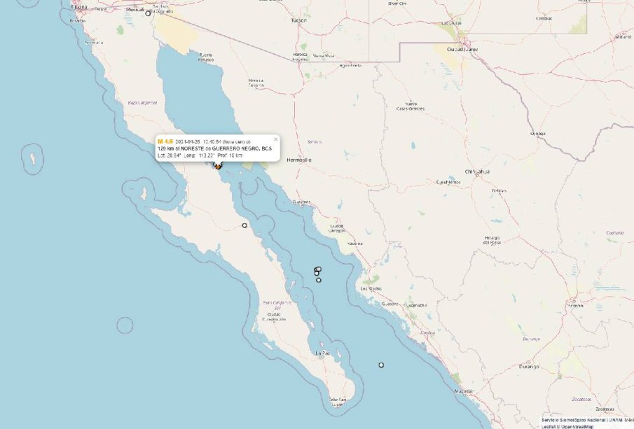 Sismos en BCS y México 26-04