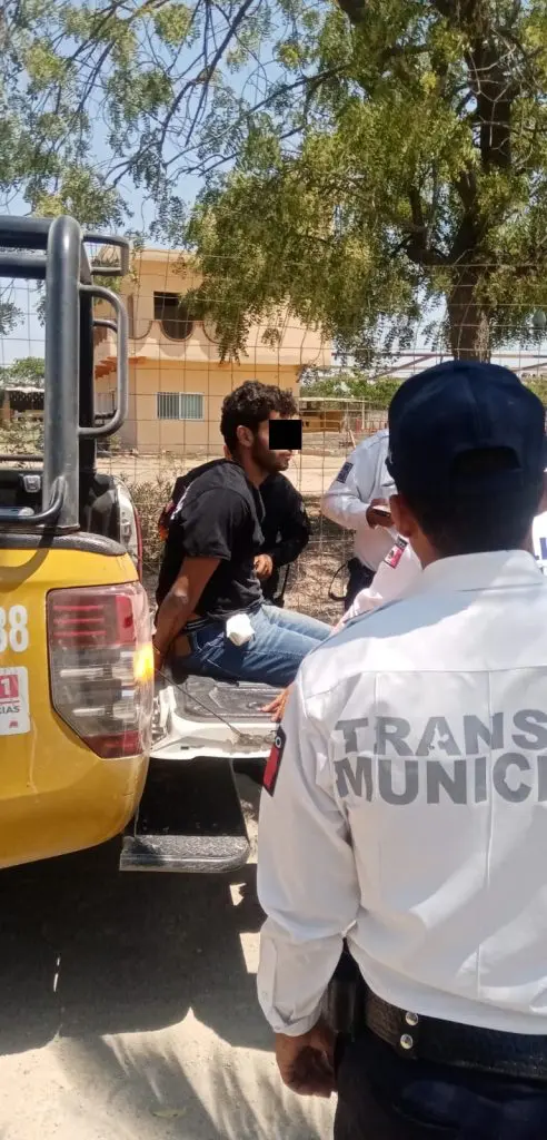 Huye de operativo y genera persecución hasta delegación Ixtapa